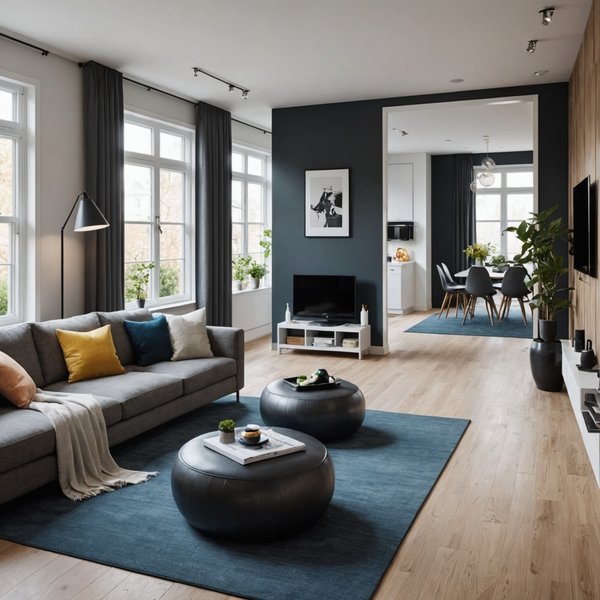 Wie integriert man einen Fitnessbereich in ein kleines Wohnzimmer?