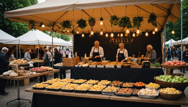 Ideen für dein marktstand zelt: tischplatten optimal wählen